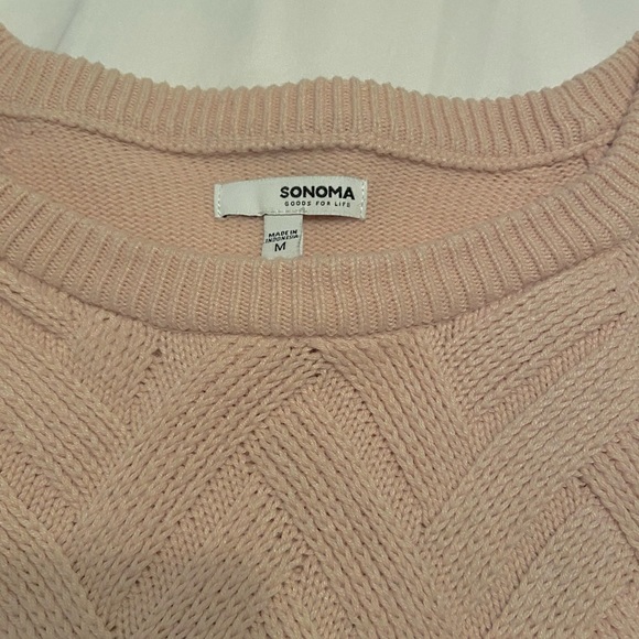 Sonoma light pink knit sweater - Picture 3 of 3